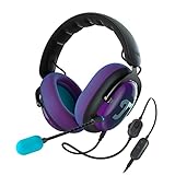 Teufel ZOLA Gaming Kopfhörer mit 7.1 USB-Soundkarte, DTS Headphone:X® 2.0 Surround Sound,Einstellbarer Mikrofonarm mit HD-Kondensator-Mikrofon, PC, Bequeme Passform - Schwarz Violett