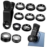 SHOWERORO Smartphone Kameraobjektiv Teilig Weitwinkel Makro Teleobjektiv Cpl Multifunktional Zoom Tragbar Für Handy und Tablet Fotografie Zubehör