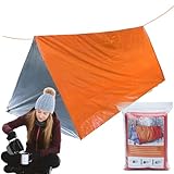 Überlebenszelte und Unterstände, Camping-Survival-Zelt-Set, winddicht, wasserdicht, Thermosack, Decke, Schlafsack, Plane, Rettungsausrüstung, für Wandern, Bergsteigen, Outdoor-Aktivitäten