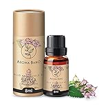 Ätherisches Muskatellersalbeiöl, 8 Ml, Rein Und 100% Natürlich, Ideal Für Aromatherapie Und Diffusor Für Ätherische Öle – Lebensmittelaroma/essbar. (Muskatellersalbeiöl 8 ml)