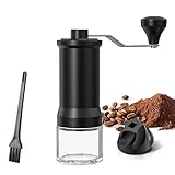 OrkeyDolk®Handkaffeemühle, manuelle Kaffeemühle mit hochpräzisen Keramik-Kegelmahlwerk, 30-stufig einstellbar, für Aeropress, Espresso, Pour Over, French Press und Moka-Kännchen.