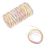 Homoyoyo 1 Rolle Handgefertigtes Häkelgarn Leichtes Weiches Material für DIY Projekte Schmuckherstellung und Dekoration Farbvarianten für Haushaltsnäharbeiten