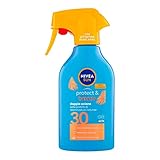 NIVEA SUN Maxi Sonnencreme Spray Protect & Bronze FP 30 270 ml, Sonnencreme 30 für eine goldene, intensive und gleichmäßige Bräune, Sonnenschutz 30 in praktischer Sprühflasche