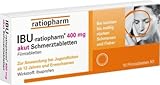 IBU RATIOPHARM 400 mg akut Schmerztbl. Filmtabl. 10 St