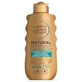 Garnier Selbstbräunungsmilch, Bronzer Lotion für eine natürliche und fleckenfreie Bräune, Ambre Solaire Natural Bronzer Milch, 1 x 200 ml