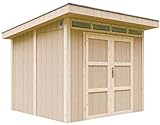 Gartenhaus Holz Basis LP SmartSide 5,9m² ohne Boden - Geräteschuppen B279xL293xH239 cm - Gartenhütte TIMBELA M903AB