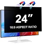 LUSA DESIGN 24 Zoll Monitor Magnetischer Blickschutzfilter für Bildschirm 16:9 Seitenverhältnis, Blendfrei Anti-Blaulicht 24' Sichtschutzfolie, Abnehmbarer Computer Monitor Sichtschutzfilter