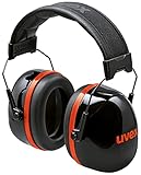 uvex K30 faltbare Hochdämmende Gehörschutzkapsel-36 dB Dämmung-Schwarz/Rot