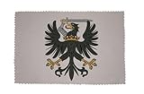 U24 Brillenputztuch Preussen 1466 Fahne Flagge Glasreinigungstuch Microfasertuch