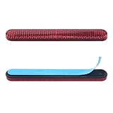 Aiyomi 2 Stück 100 x 13 x 7mm Roter Rechteckiger Reflektor Rückstrahler Katzenauge für Motorrad Fahrrad Multifunktional Scooter Selbstklebend Hinten E4 Roter
