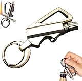 Schlüsselanhänger Feuerzeug, Feuerzeug mit permanentem Streichholz, wasserdichtes Streichholz Feuer Anlasser im Freien Notfall (1, Gold)