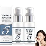 5-Sekunden-Intensiv-Retinol-Anti-Falten-Creme, Instant-Gesichtslifting-Creme, straffende und liftende Gesichtspflege, enthält Carbomer, Arginin, Retinol und weitere Inhaltsstoffe. (2pcs)