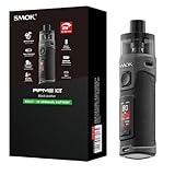 SMOK RPM 5 Kit Transparenz Verifiziert Tragbares RPM5 Pod Mod Vape Kit 80W mit 2000mAh Akku 6,5ml Pod fortschrittliche schnelles Typ-C-Laden Schwarz Leder Kein Nikotin Kompatibel mit RPM 3 Mesh Coils