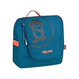 TROLLKIDS Kinder Kulturbeutel Wash Bag, Arktikblau/Dunkles Navy/Glühendes Orange, 5L