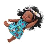 ORFOFE Realistische Puppe mit Beweglichen Armen und Beinen und Kopf Lebensechte Simulation Weiches Sicheres Material Niedliches Design für Vielseitig Platzierbar Zufällige Farbe