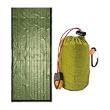 Überlebensdecke – Notfalltasche mit breiter Verwendung, kompakte Decke | Thermoschlafsack für Camping, Wandern, Trekking, Windschutz, für eine Ausrüstung