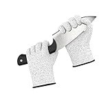 STONE REEF Schnittschutzhandschuhe Größe M – Level 5 Schutz, Lebensmittelecht, EN 388 Zertifiziert, Schnittfeste Handschuhe für Küche, Garten, Handwerk, Metzger und Outdoor-Arbeiten
