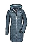 Killtec Damen Parka in Daunenoptik SKANE WMN QUILTED PRK - Damen Jacke mit abzippbarer Kapuze - Übergangsjacke ist wasserabweisend, dunkel blaugrün, 44, 35618-000