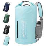 ENONEO Dry Bag wasserdichte Tasche 10L Leicht RollTop Wasserdichter Rucksack Outdoor Groß Wasserfester Packsack Seesack mit Schultergurt für Kajak Rafting Schwimmen Baden Angeln
