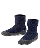 FALKE Unisex Kinder Stoppersocken Cosyshoe K HP Wolle rutschhemmende Noppen 1 Paar, Blau (Dark Blue 6680), 35-36