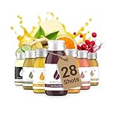 Bergblut Ingwer Shot Mix Box | 28 x 60 ml Bio Shots in 7 verschiedenen Sorten (je Sorte 4x) | Ohne Zusatzstoffe | Ingwershot Vegan & 100 % natürlich | Ideal als Geschenk & Adventskalender Befüllung