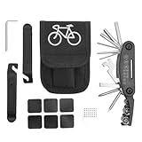 Fahrrad-Reifenreparatur-Set für Fahrräder, multifunktionales Pannenwerkzeug-Set, tragbare Schraubenschlüssel, Fahrradreparaturwerkzeug