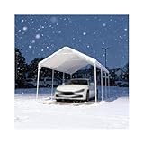 Robustes Carport-Dach Für Alle Wetterbedingungen, Schnee- Und Windbeständig, Mit Stabilem Rahmen Für PKW, Traktor, Wohnmobil Und SUV(9x39)