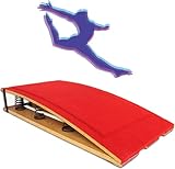 GPECTIFO Sprungbrett for Erwachsene mit 9 Federn, maximale Belastung 245 lbs, Sportgerät mit gebogener Sprungbrücke, Kunstsprungbrett for Sportvereine/Kampfsport