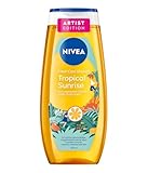 NIVEA Tropical Sunrise Artist Edition Duschgel, pH-hautneutrale Pflegedusche mit Vitamin C & E, Duschbad mit einer Duftkomposition aus exotischen Früchten (250 ml)