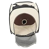 TOBBOMEY Katzen Und Hundetrocknungsbox Multifunktionale Ventilation Für Haustiere Faltbare Atmungsaktive Trocknungsbox Für Schnelles Trocknen Nach Dem Baden Transparent Für Reisen