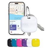 Boompods Boomtag Bluetooth Key Finder - Schlüsselfinder, Wiederaufladbar, Mini Smart Tracker Tag kompatibel mit Apple Wo ist? App, für Schlüssel/Brieftasche/Gepäck GPS Tracker - Weiß