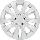 cartrend Radkappen Storm, 16 Zoll, für alle gängigen Stahlfelgen, aus Spezial-ABS-Qualitätskunststoff, schlagfest, zweischichtige Metallic-Lackierung, überlackierbar, silber, 4 Stück