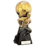 Trophy Shack Ltd Trailblazer Fußball Heavyweight Award Male Gold 230 mm