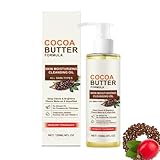 Cocoa Butter Moisturizing Cleansing Oil, Reinigungsöl Gesicht, with Vitamin E for Unisex, Feuchtigkeitsspendendes Reinigungsöl, Intensive und Langanhaltende für normale bis Sehr Trockene Haut (1)
