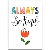HDP070 'Always Be Kind' – inspirierendes Klassenzimmer-Poster – 30,5 x 45,7 cm – für Pinnwand – Klassenzimmer-Dekor – pädagogische Drucke – Lehrer, Pädagogen hergestellt in den USA