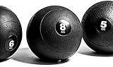 G5 HT SPORT Slam Ball Medizinball | Schwarz & ohne Rückprall | Ø 23/28 cm | Für Fitnessstudio & Home Gym (2 Kg)