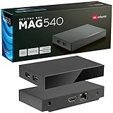 MAG 540 Original Infomir & hb-digital Set Top Box 4K Media Player Receiver Internet TV UHD 60FPS 2160p@60 FPS HDMI 2.1 Unterstützung von 4K und HEVC USB3.0 ARM Cortex-A35 + HDMI-Kabel