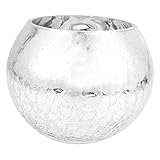 MAGICLULU esstischvase groß für Kugelvase runde Silberne Vase drinnen künstliche blüten büro Dekoration Living Room Decoration Home Decoration Party Decoration Glasvasen Kunstvase Silver