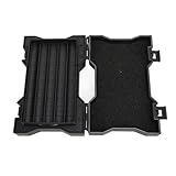 RIZGHWOY Humidor-Zigarrenetui mit Doppellagiger Aufbewahrung, Reise-Zigarren-Humidor mit Integriertem Luftbefeuchter, Exquisiter Zigarren-Organizer für Zigarrenliebhaber, Leichtes ABS-Material