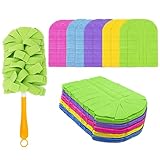 360° Elektrostatik Staubwedel Ersatzköpfe, wiederverwendbar und waschbar, mit Mikrofaser-Reinigungsköpfen, strapazierfähig, kompatibel mit Super-Verlängerungsstiel (10PCS)