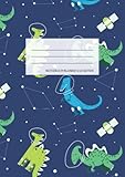 Blanko Notizbuch: A4 Format mit Dino Motiv für Kinder / Dinosaurier / 110 Seiten / Ideal als Skizzenbuch, Sketchbook, Zeichenheft oder leeres Malbuch