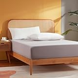 Sonive spannbettlaken 140x200cm, Betttuch Gebürstete Polyester Spannbetttuch für Boxspringbett, Hellgrau