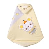 Msuitable Baby Swaddle Decke Babydecke für Neugeborene 100% Baumwolle Herausnehmbares Innenfutter Wickeldecke für Jungen und Mädchen Neugeborene Essentials