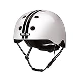 Melon Fahrradhelm »Straight Black White« für Damen, Herren und Kinder | Leichter & sicherer urbaner Cityhelm mit Magnetverschluss, individuell anpassbar in weiß, schwarz | Größe XL-XXL (58-63 cm) …