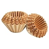 100 Stück Korbfilterpapier, Klein Basket Kaffeefilter aus Papier, 95 * 45 mm Einweg Kaffeefilterpapier, Universal Korbfiltertüten, Korbfilter für Kaffeemaschine, Kaffee Ersatzfilter Papier, Holzfarbe
