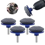 Schärfer für stumpfe Klingen von Rasenmähern，2024 Neuest rasenmäher messerschärfer, universelle Prämie messerschärfer für jede elektrische Handbohrmaschine und Gartengeräte (Blau 4Pcs)