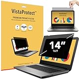 VistaProtect – Premium Blickschutzfilter & Anti-Blaulichtfilter, Privacy Filter Anti Blue Light Blickschutzfolie für Laptops & Notebooks (14″ Zoll)