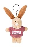 NICI 44616 Schlüsselanhänger Hase mit T-Shirt Emma 10cm