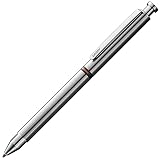 Lamy st tri pen Multifunktionsschreibgerät 745 Mehrsystemschreiber aus Edelstahl Mit Kugelschreiber-Mine M 21 schwarz + rot und Druckbleistift-Mine M 41 (0,5) HB Silber Strichbreite M/Mine 0,5 mm