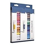 Rayher Hobby 38919000 Ölfarben-Set, 24 Farben, je Tube 12 ml, ideal für Keilrahmen, Leinwand, Malkarton, für Anfänger und Künstler, Bunt, 24 Stück (1er Pack)